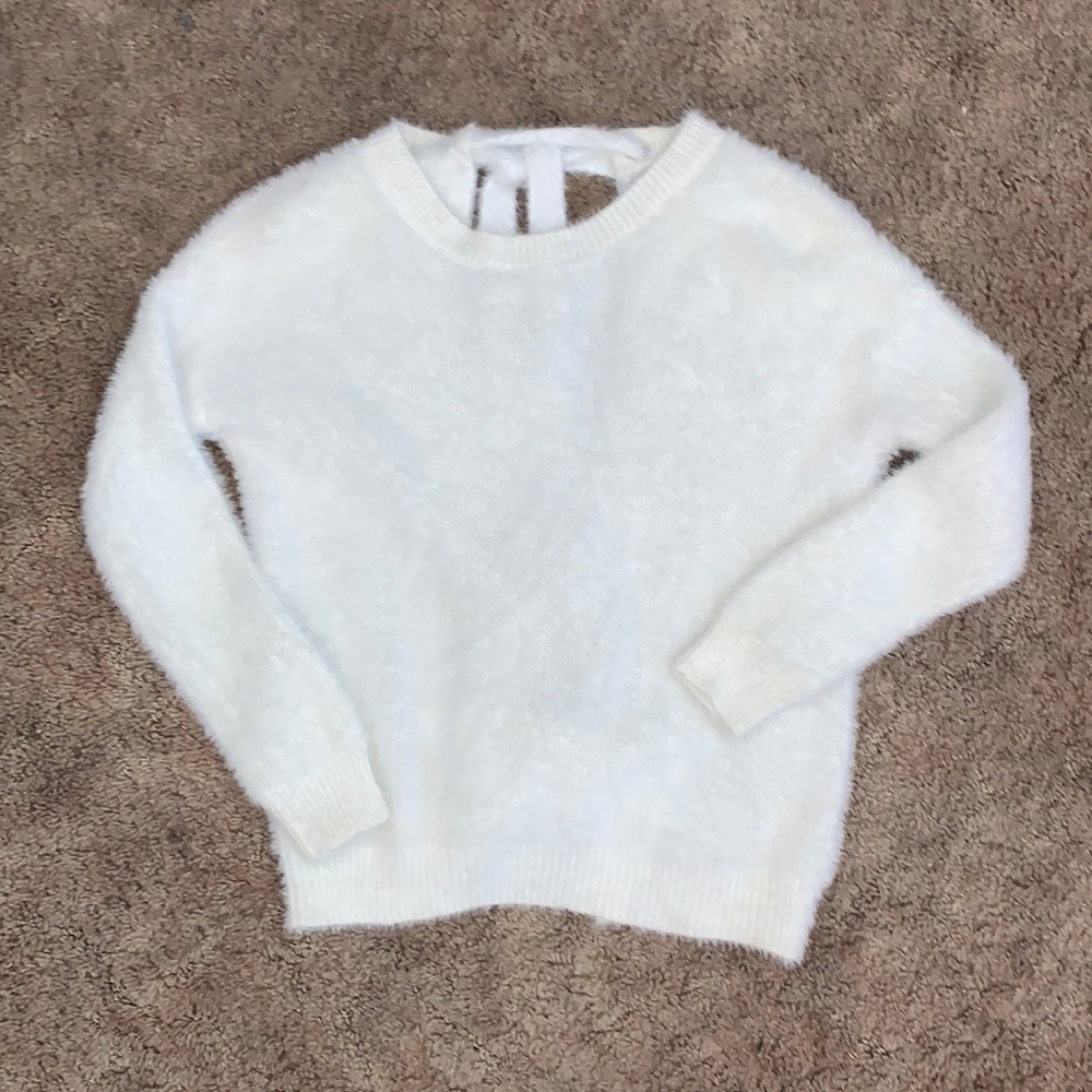 Oversized fuzzy sweater